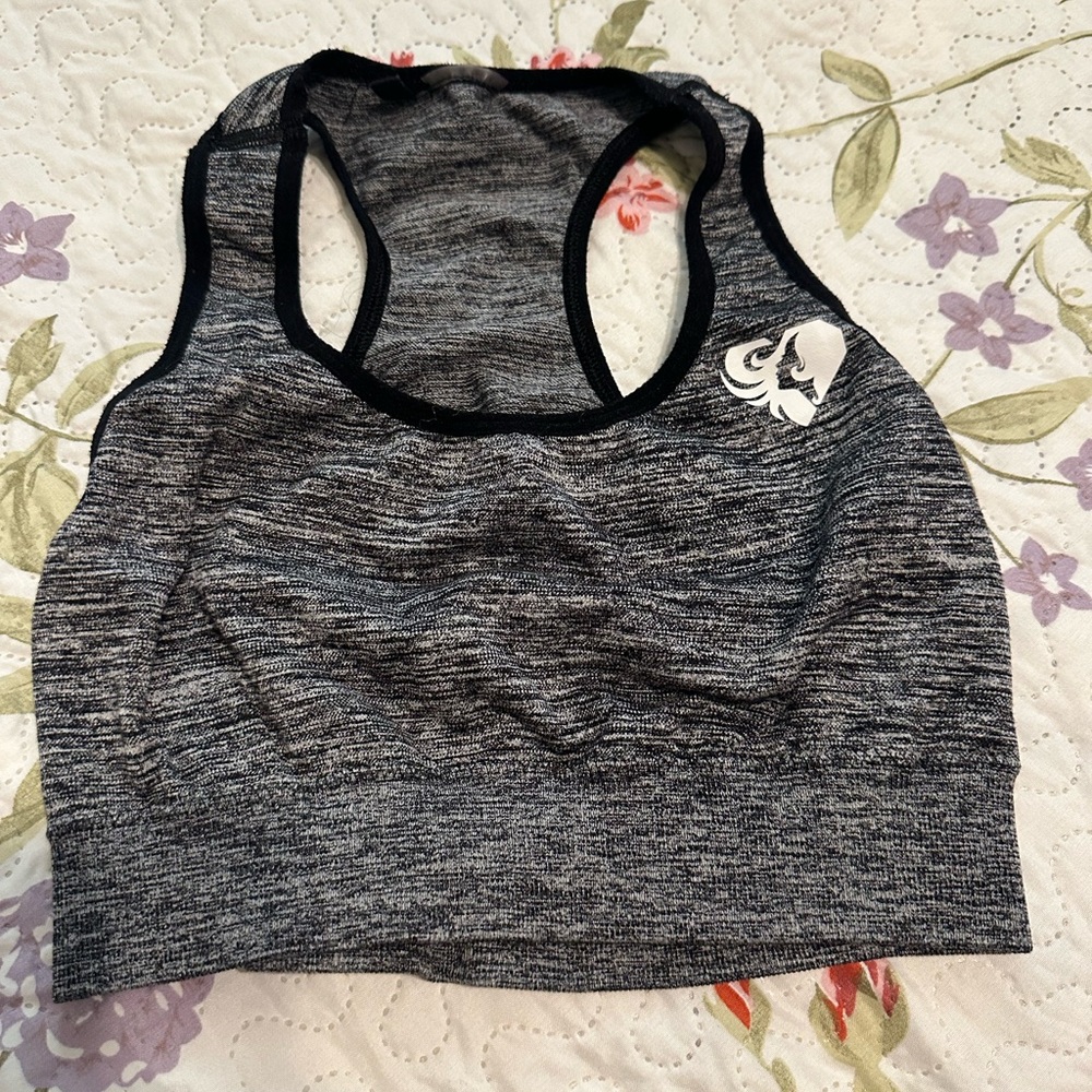 Women's Best Seamless Sports Bra Gray Marl
